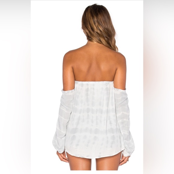 Young, Fabulous and Broke March Top in Gray Snakeskin Wash - Picture 3 of 11